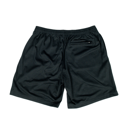 SCRIPT MESH SHORTS - BLACK