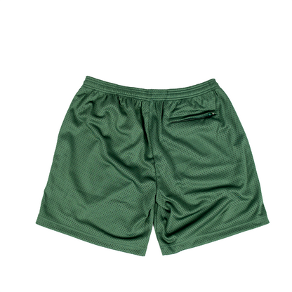 SCRIPT MESH SHORTS - GREEN