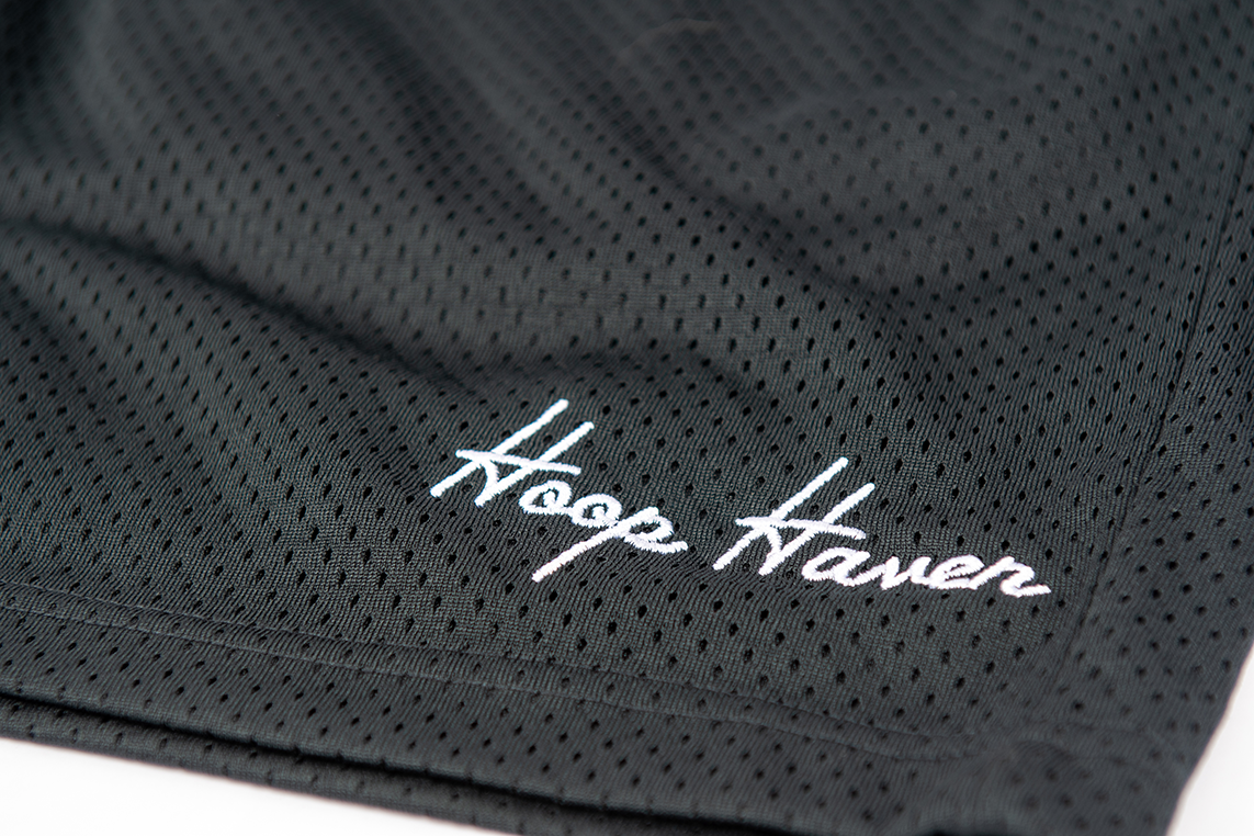 SCRIPT MESH SHORTS - BLACK